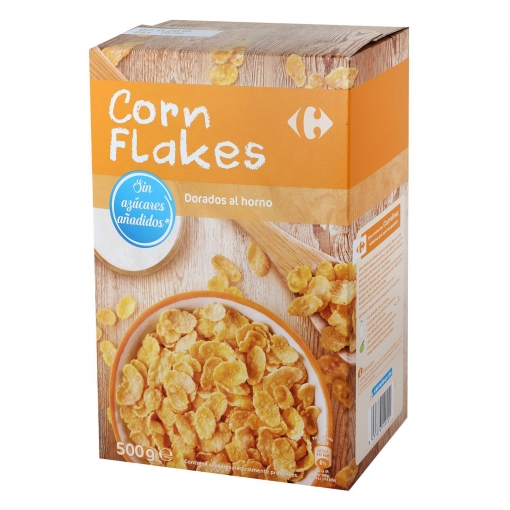 caja de corn flakes sin azucar de Carrefour