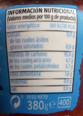 tarro de mermelada de fresa sin azucar mercadona
